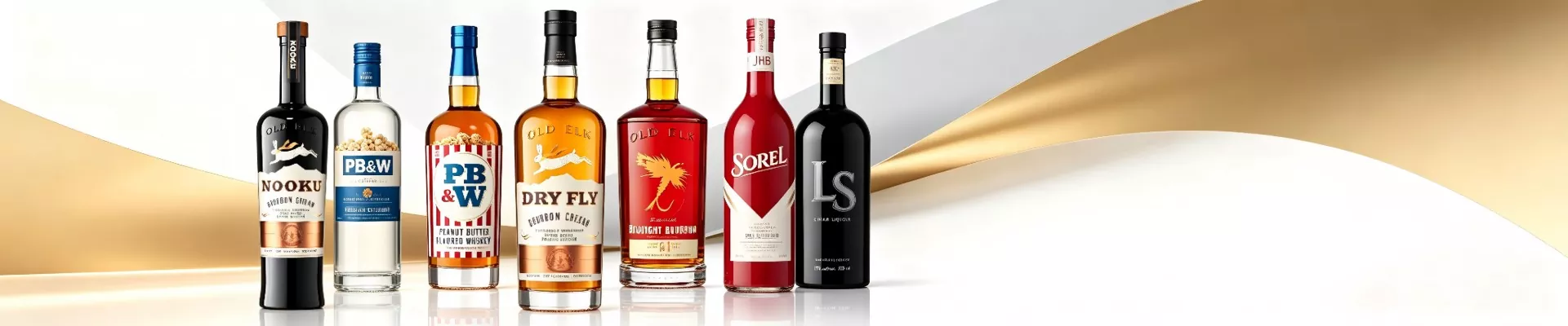 Sklenené fľaše na alkohol