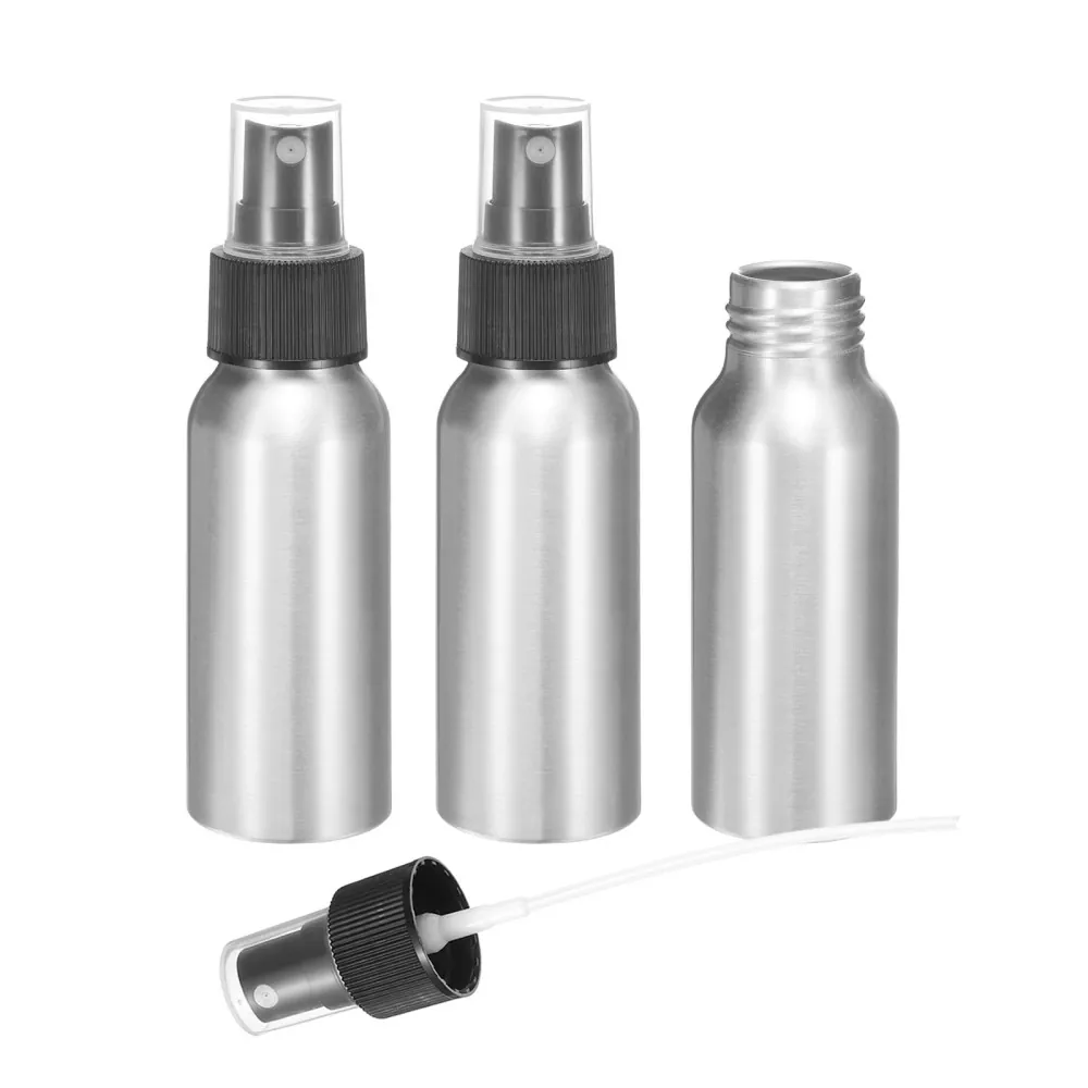 60 ml (2 oz) mini opakovane použiteľná hliníková fľaša na rozprašovanie jemnej hmly